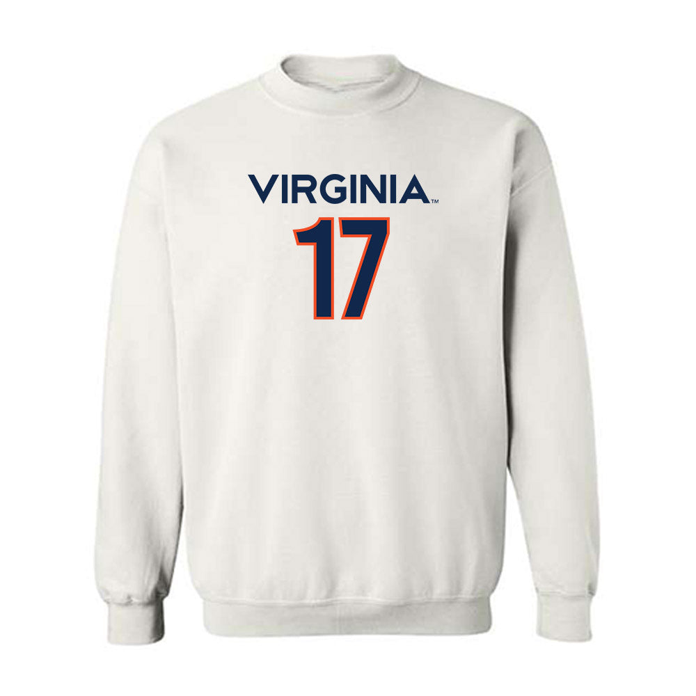 Virginia - NCAA Men's Basketball : Johann Grunloh - Replica Shersey Crewneck Sweatshirt-0