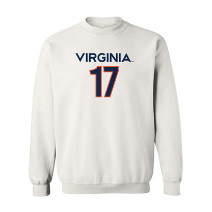 Virginia - NCAA Men's Basketball : Johann Grunloh - Replica Shersey Crewneck Sweatshirt-0