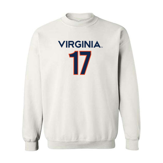 Virginia - NCAA Men's Basketball : Johann Grunloh - Replica Shersey Crewneck Sweatshirt-0