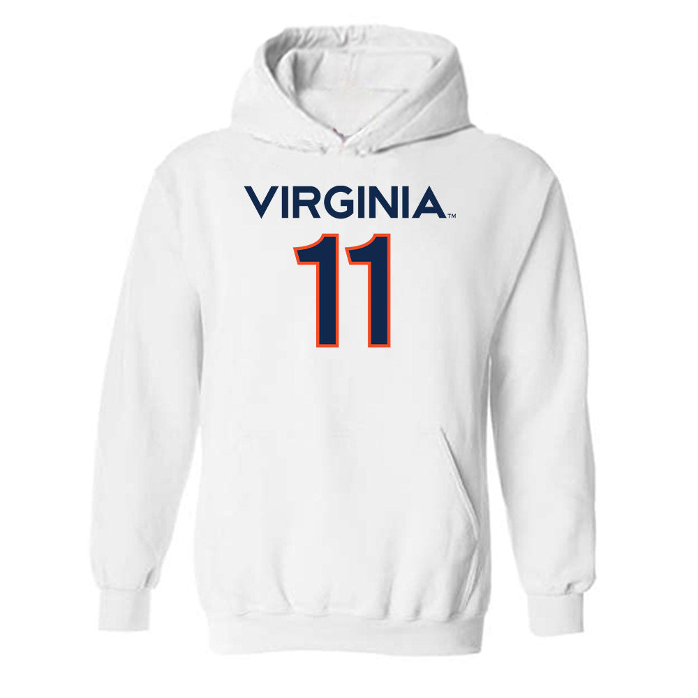 Virginia - NCAA Men's Basketball : Devin Tillis - Replica Shersey Hooded Sweatshirt-0