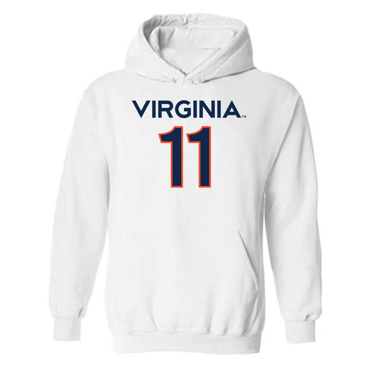Virginia - NCAA Men's Basketball : Devin Tillis - Replica Shersey Hooded Sweatshirt-0