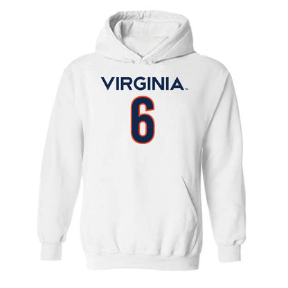 Virginia - NCAA Men's Basketball : Jacari White - Replica Shersey Hooded Sweatshirt-0