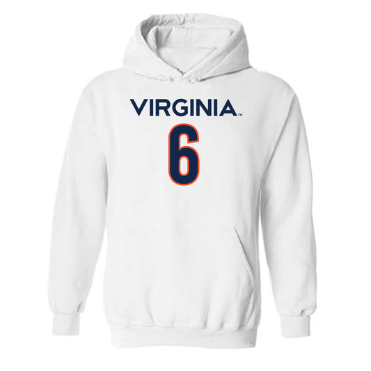 Virginia - NCAA Men's Basketball : Jacari White - Replica Shersey Hooded Sweatshirt-0