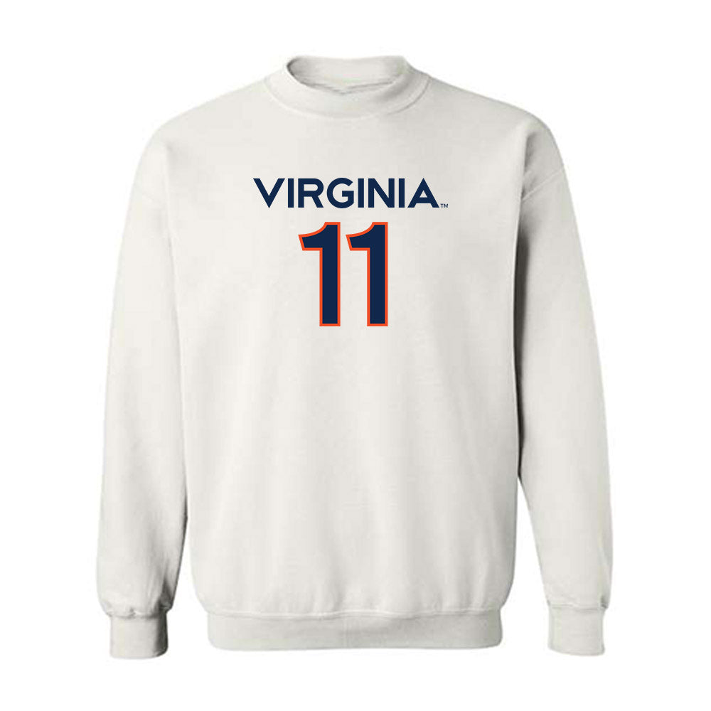 Virginia - NCAA Men's Basketball : Devin Tillis - Replica Shersey Crewneck Sweatshirt-0