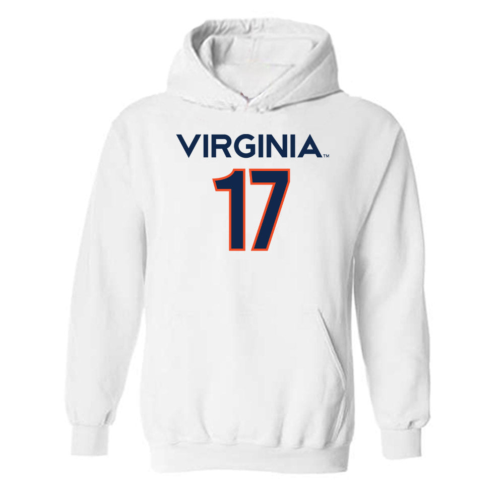 Virginia - NCAA Men's Basketball : Johann Grunloh - Replica Shersey Hooded Sweatshirt-0