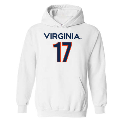 Virginia - NCAA Men's Basketball : Johann Grunloh - Replica Shersey Hooded Sweatshirt-0