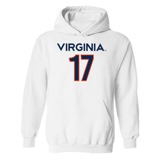 Virginia - NCAA Men's Basketball : Johann Grunloh - Replica Shersey Hooded Sweatshirt-0