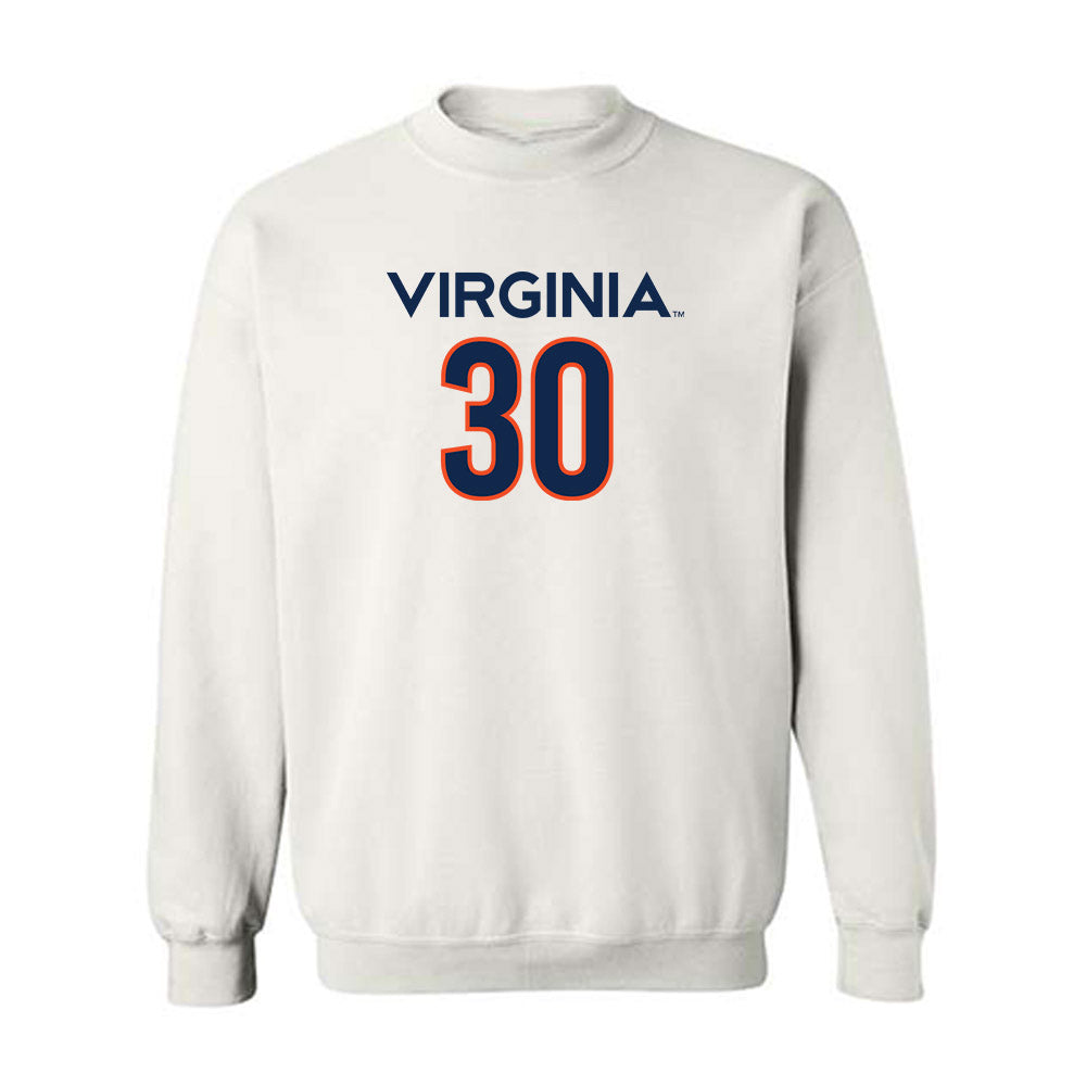 Virginia - NCAA Men's Basketball : Dallin Hall - Replica Shersey Crewneck Sweatshirt-0