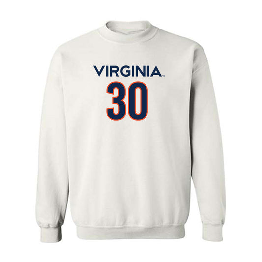 Virginia - NCAA Men's Basketball : Dallin Hall - Replica Shersey Crewneck Sweatshirt-0