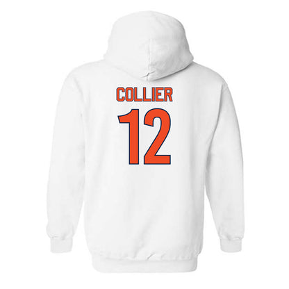 Virginia - NCAA Women's Soccer : Aniyah Collier - Replica Shersey Hooded Sweatshirt-1