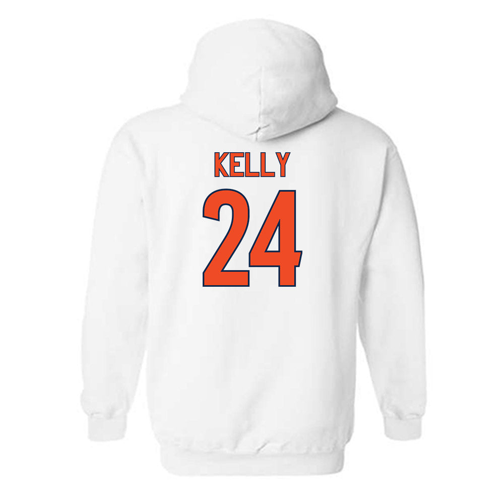 Virginia - NCAA Women's Soccer : Kathryn Kelly - Replica Shersey Hooded Sweatshirt-1