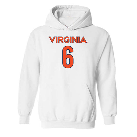 Virginia - NCAA Women's Soccer : addison halpern - Replica Shersey Hooded Sweatshirt-0