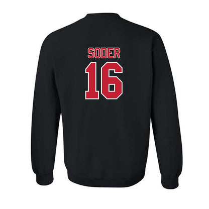 Utah - NCAA Baseball : Kaden Soder - Replica Shersey Crewneck Sweatshirt-1