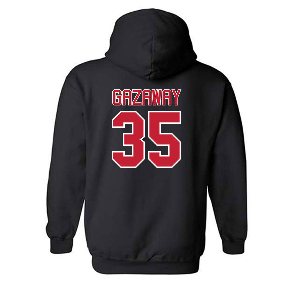 Utah - NCAA Baseball : Dylan Gazaway - Replica Shersey Hooded Sweatshirt-1