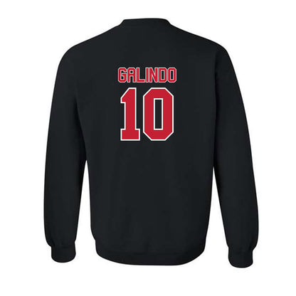 Utah - NCAA Baseball : David Galindo - Replica Shersey Crewneck Sweatshirt-1