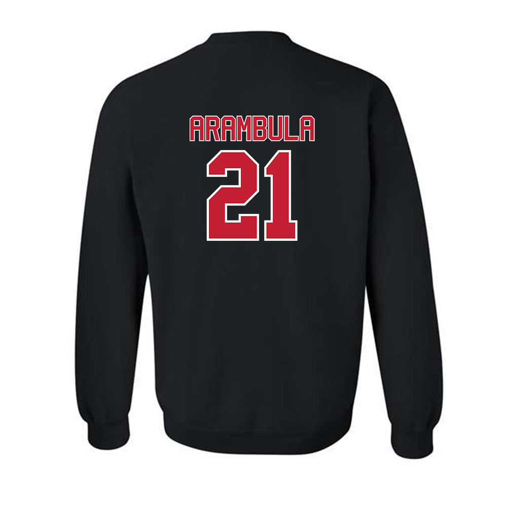 Utah - NCAA Baseball : Daniel Arambula - Replica Shersey Crewneck Sweatshirt-1