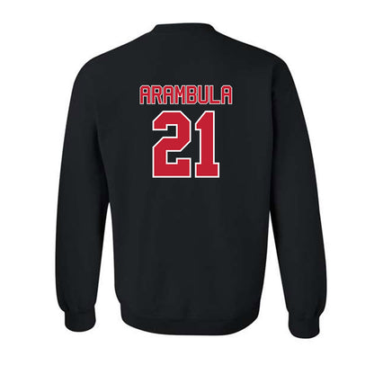 Utah - NCAA Baseball : Daniel Arambula - Replica Shersey Crewneck Sweatshirt-1