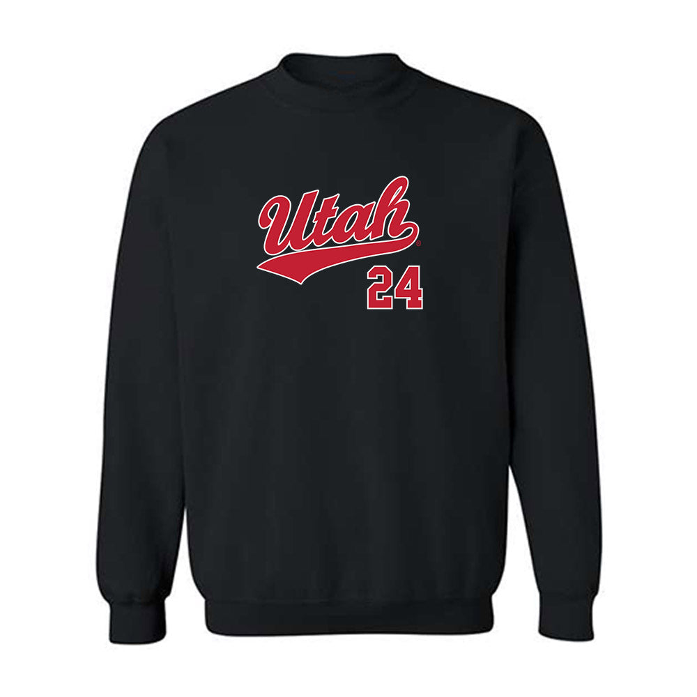 Utah - NCAA Baseball : Luke Jacobs - Replica Shersey Crewneck Sweatshirt-0