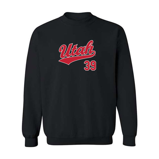 Utah - NCAA Baseball : Seth Graham - Replica Shersey Crewneck Sweatshirt-0
