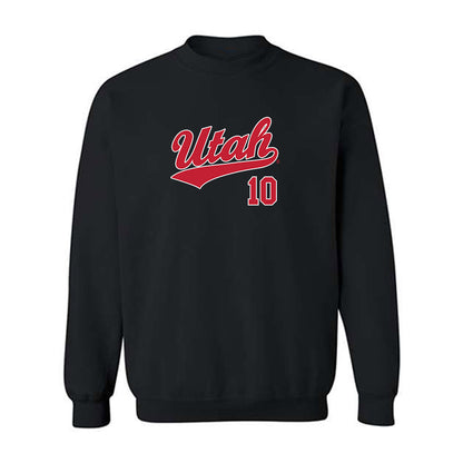 Utah - NCAA Baseball : David Galindo - Replica Shersey Crewneck Sweatshirt-0