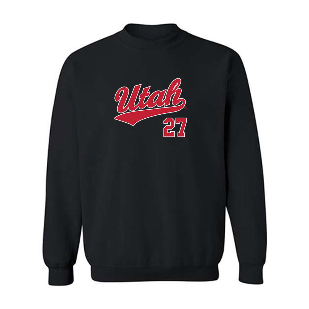 Utah - NCAA Baseball : Anson Mcgorman - Replica Shersey Crewneck Sweatshirt-0