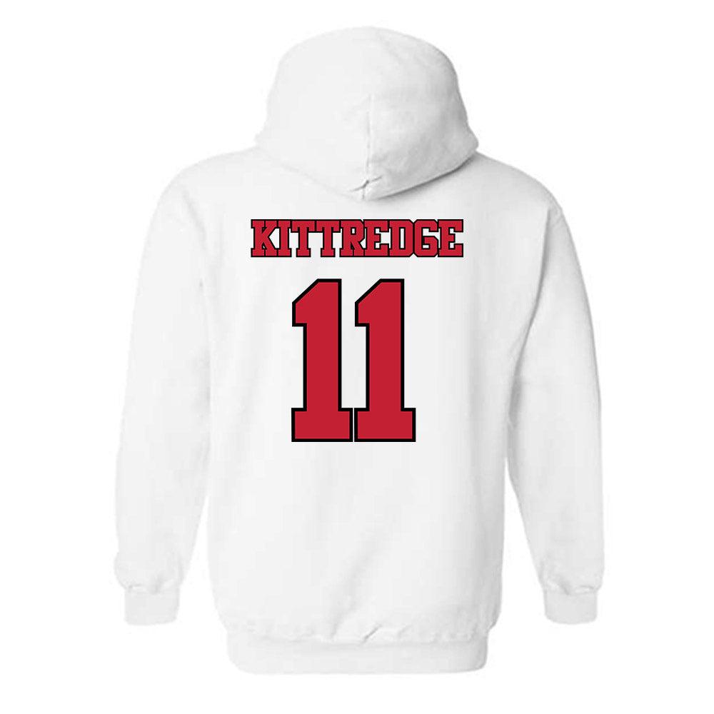Utah - NCAA Baseball : Ryan Kittredge - Replica Shersey Hooded Sweatshirt-1