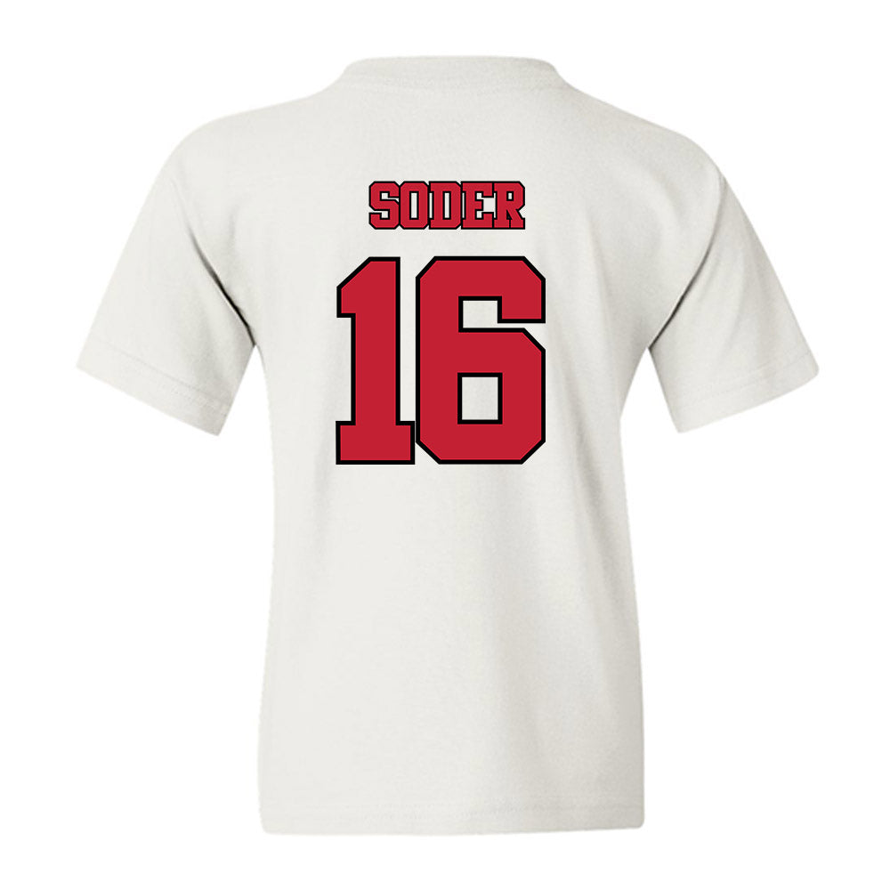 Utah - NCAA Baseball : Kaden Soder - Replica Shersey Youth T-Shirt-1