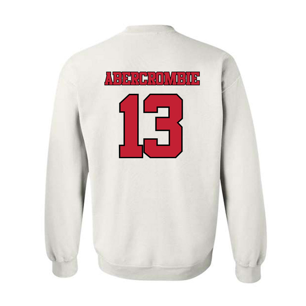 Utah - NCAA Baseball : Justin Abercrombie - Replica Shersey Crewneck Sweatshirt-1