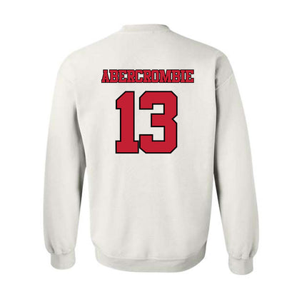 Utah - NCAA Baseball : Justin Abercrombie - Replica Shersey Crewneck Sweatshirt-1
