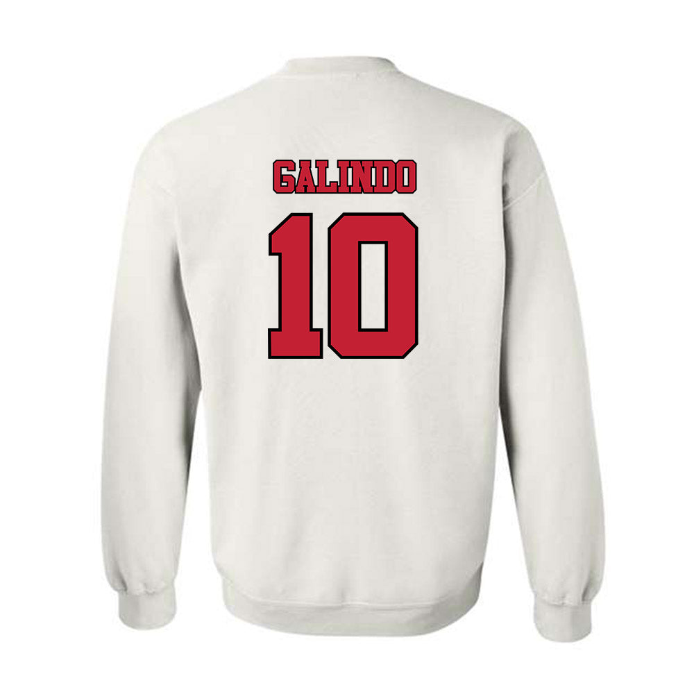 Utah - NCAA Baseball : David Galindo - Replica Shersey Crewneck Sweatshirt-1