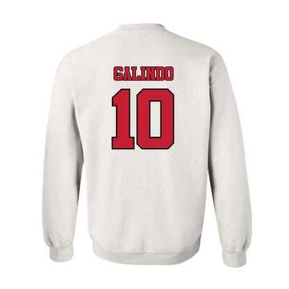 Utah - NCAA Baseball : David Galindo - Replica Shersey Crewneck Sweatshirt-1