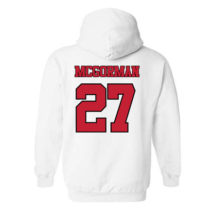 Utah - NCAA Baseball : Anson Mcgorman - Replica Shersey Hooded Sweatshirt-1
