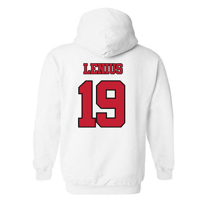 Utah - NCAA Baseball : Ian Lenius - Replica Shersey Hooded Sweatshirt-1