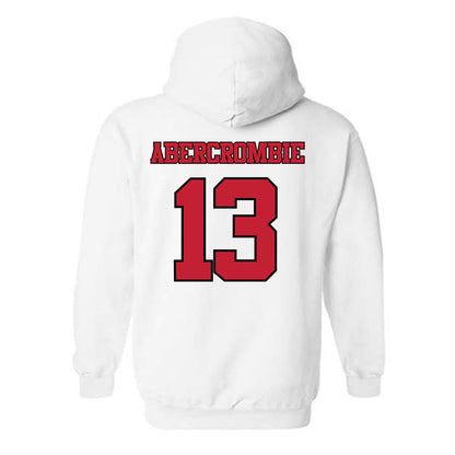 Utah - NCAA Baseball : Justin Abercrombie - Replica Shersey Hooded Sweatshirt-1