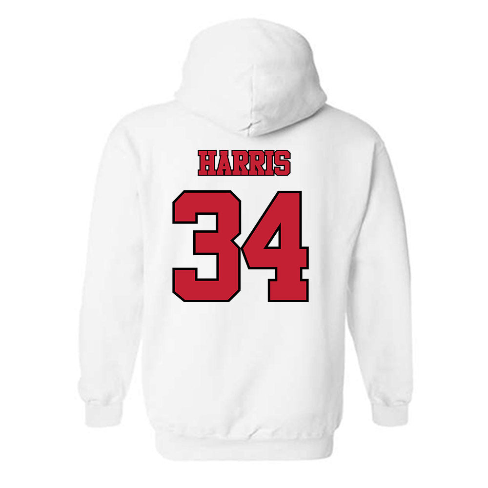 Utah - NCAA Baseball : Malik Harris - Replica Shersey Hooded Sweatshirt-1
