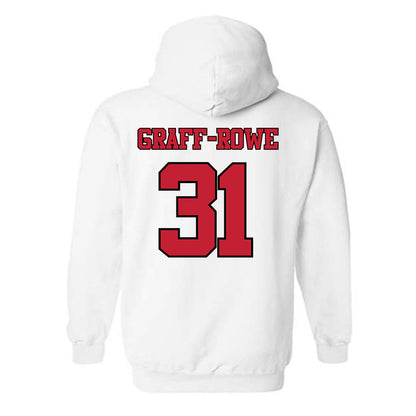 Utah - NCAA Baseball : Ashton Graff-Rowe - Replica Shersey Hooded Sweatshirt-1