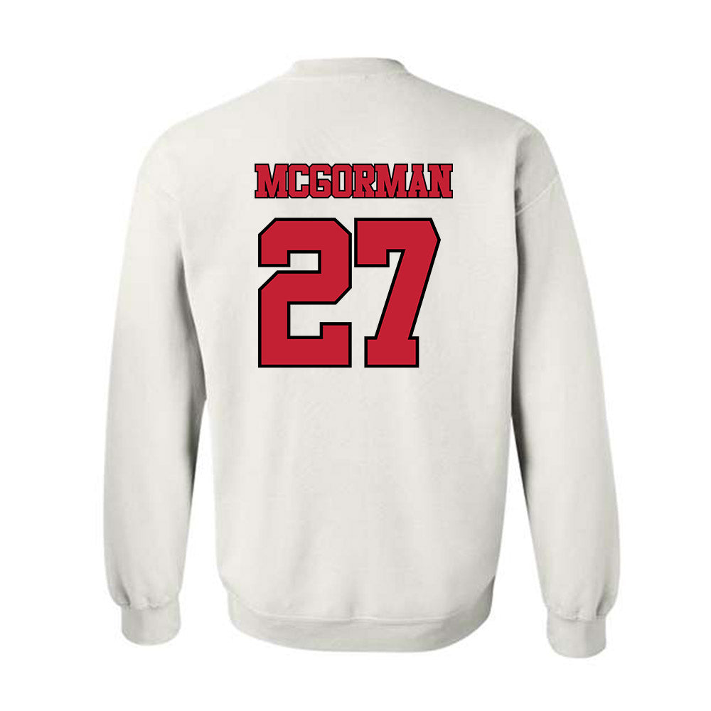 Utah - NCAA Baseball : Anson Mcgorman - Replica Shersey Crewneck Sweatshirt-1