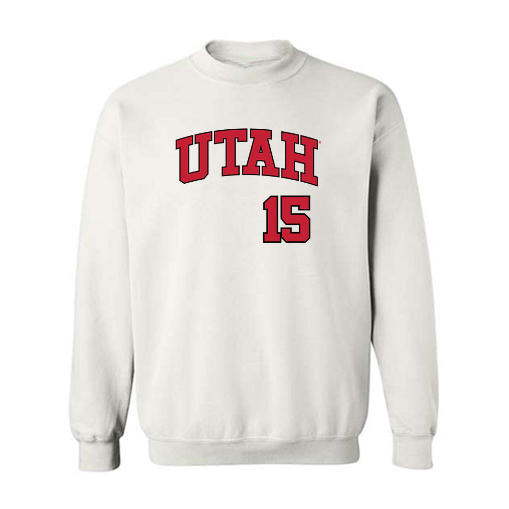 Utah - NCAA Baseball : Demitri Diamant - Replica Shersey Crewneck Sweatshirt-0