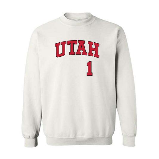 Utah - NCAA Baseball : Colter McAnelly - Replica Shersey Crewneck Sweatshirt-0