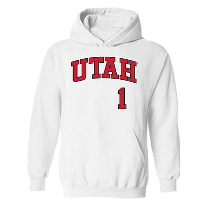 Utah - NCAA Baseball : Colter McAnelly - Replica Shersey Hooded Sweatshirt-0