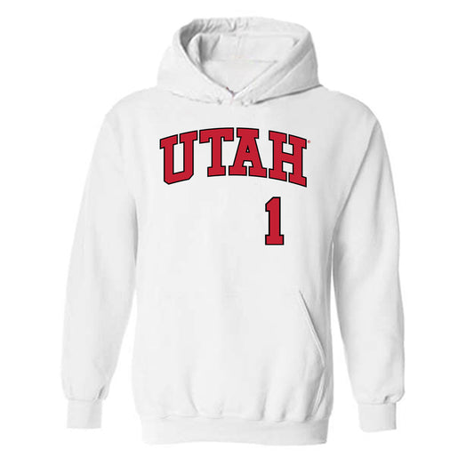 Utah - NCAA Baseball : Colter McAnelly - Replica Shersey Hooded Sweatshirt-0