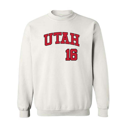 Utah - NCAA Baseball : Kaden Soder - Replica Shersey Crewneck Sweatshirt-0