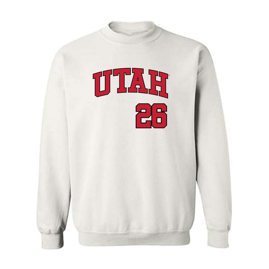 Utah - NCAA Baseball : Derek Smith - Replica Shersey Crewneck Sweatshirt-0