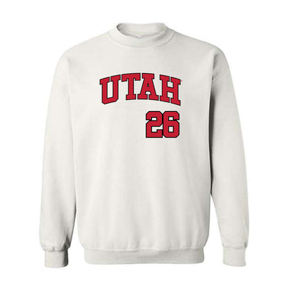Utah - NCAA Baseball : Derek Smith - Replica Shersey Crewneck Sweatshirt-0