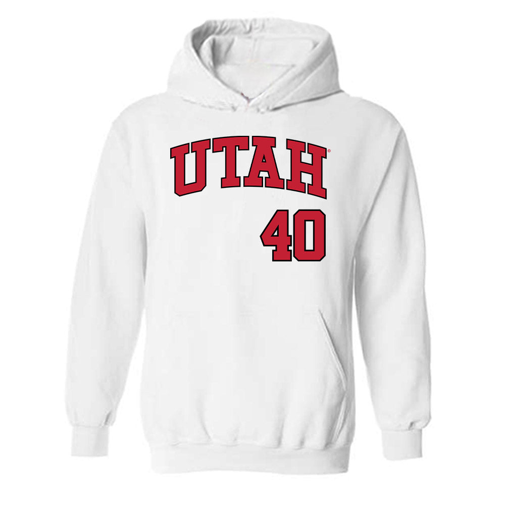 Utah - NCAA Baseball : Chance Covert II - Replica Shersey Hooded Sweatshirt-0