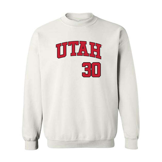 Utah - NCAA Baseball : Landon Salvesen - Replica Shersey Crewneck Sweatshirt-0