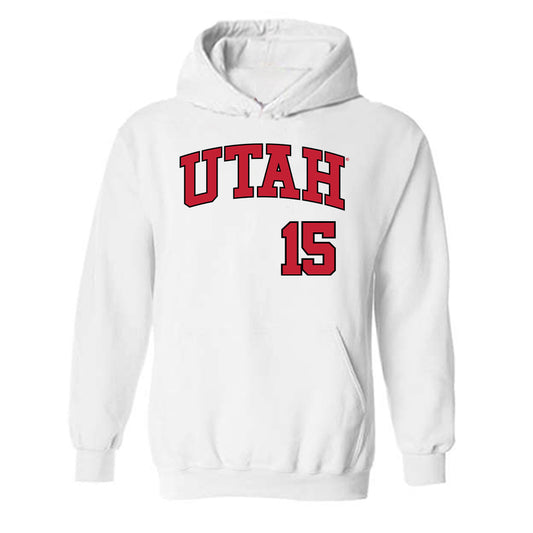 Utah - NCAA Baseball : Demitri Diamant - Replica Shersey Hooded Sweatshirt-0