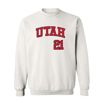 Utah - NCAA Baseball : Daniel Arambula - Replica Shersey Crewneck Sweatshirt-0