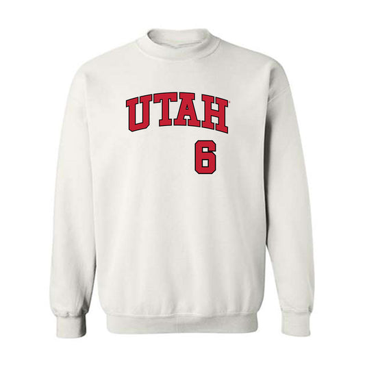 Utah - NCAA Baseball : Cameron Nielson - Replica Shersey Crewneck Sweatshirt-0