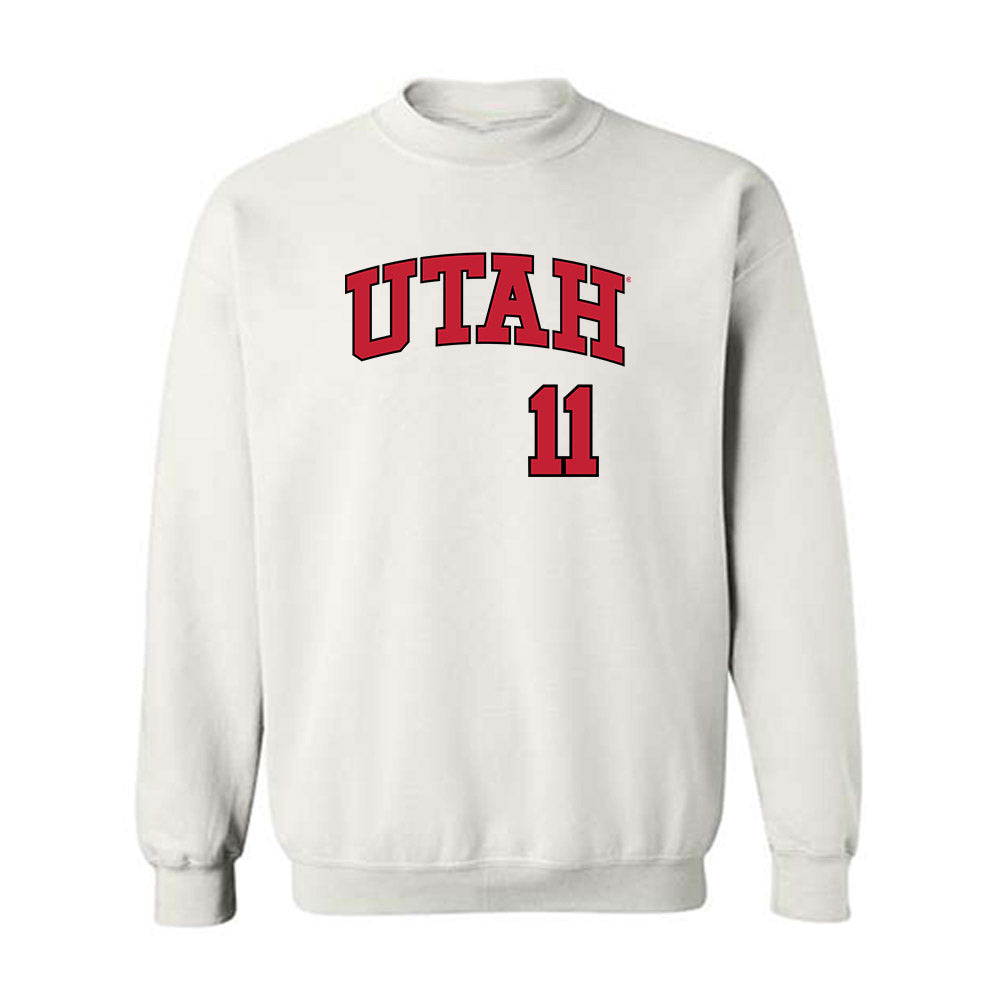 Utah - NCAA Baseball : Ryan Kittredge - Replica Shersey Crewneck Sweatshirt-0